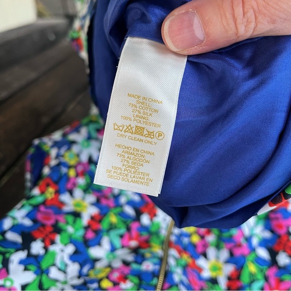 Kate Spade Mira in Full Bloom Silk Blend V-Neck Dress Sz 2 - Picture 7 of 14